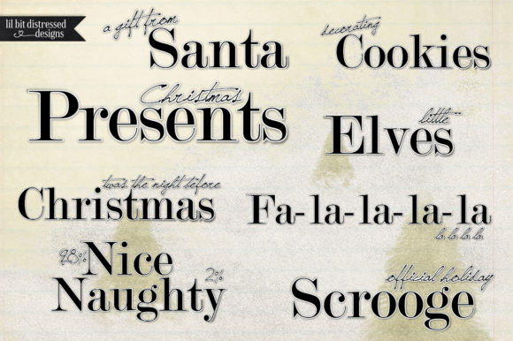 Download Christmas Wood Art Word Art 2 - Premium Bundle